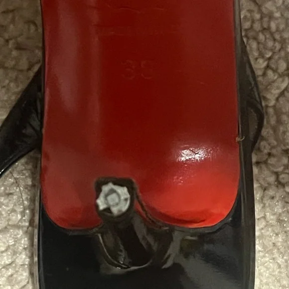 Christian Louboutin Black Patent Leather Heels - Picture 14 of 16